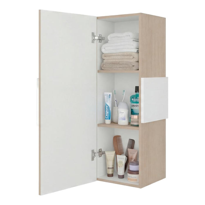 Gabinete de Baño Picasso, Cartagena y Blanco, con Espacio Para Guardar Objetos de Aseo