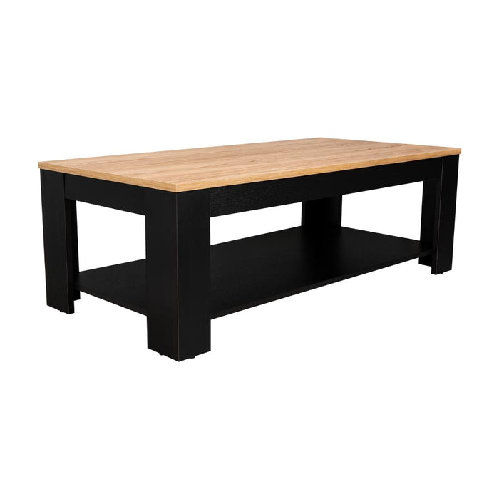 Mesa de Centro Sensi, Wengue y Fresno Europeo, con Diseño Moderno ZF