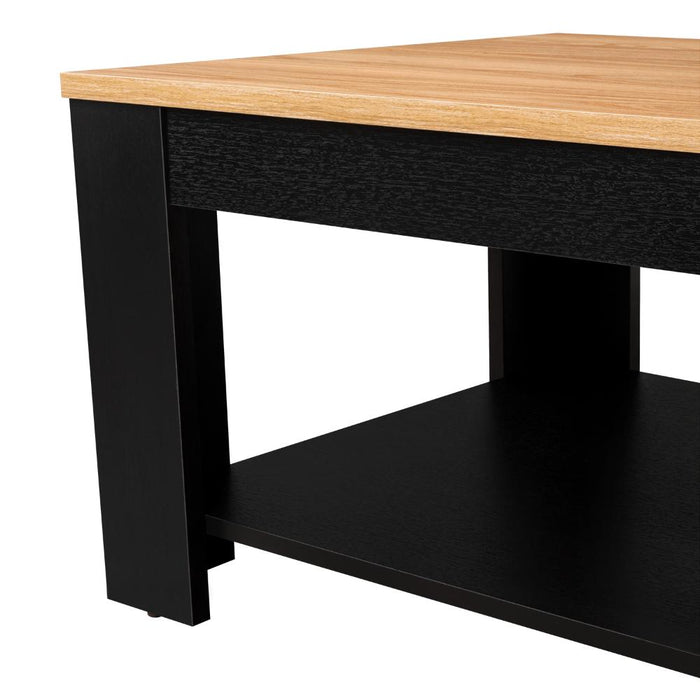 Mesa de Centro Sensi, Wengue y Fresno Europeo, con Diseño Moderno ZF