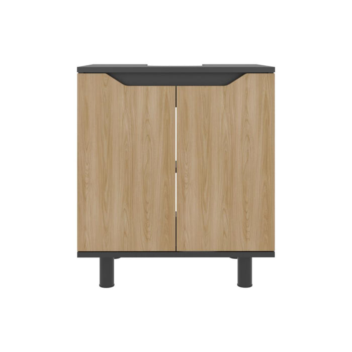 Mueble Para Lavamanos Marlo, Wengue y Fresno Europeo, No incluye Lavamanos