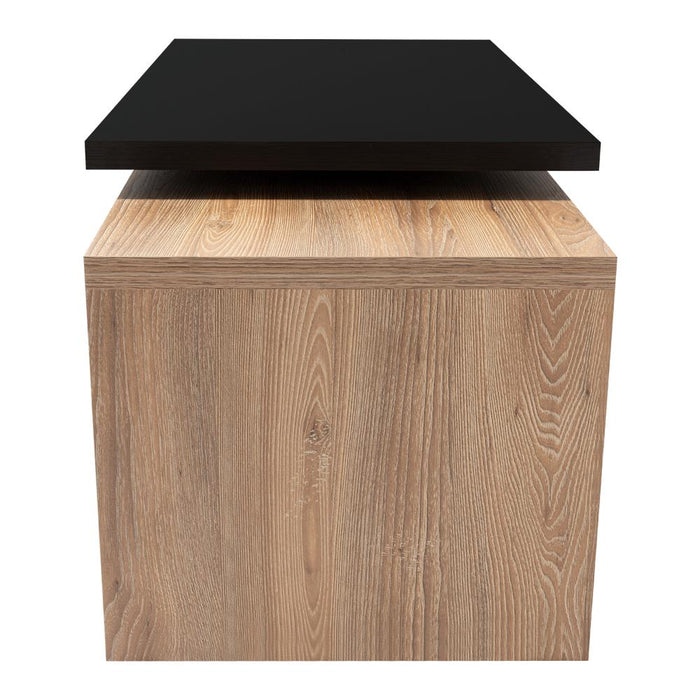 Mesa de Centro Wesley, Wengue y Fresno Europeo, con Amplio Espacio Ideal Para Ubicar Decoraciones