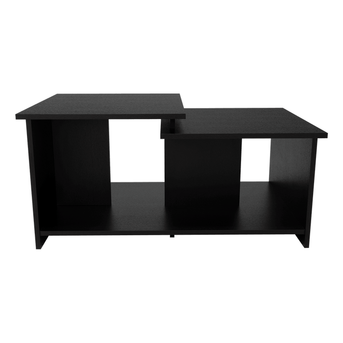 Mesa de Centro Thiny, Wengue, con Variedad de Entrepaños