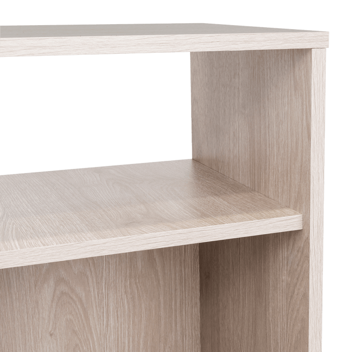 Mesa de Noche Brail, Humo, con Espacio Para Colocar Objetos Decorativos ZF