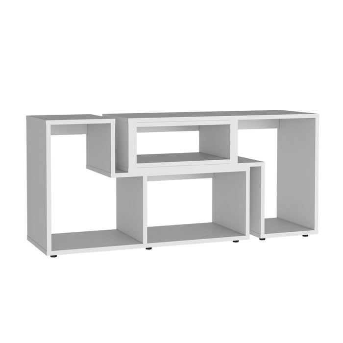 Mesa Para Tv Ascher, Blanco Duqueza, con Espacio Para Televisor de Hasta 50 Pulgadas