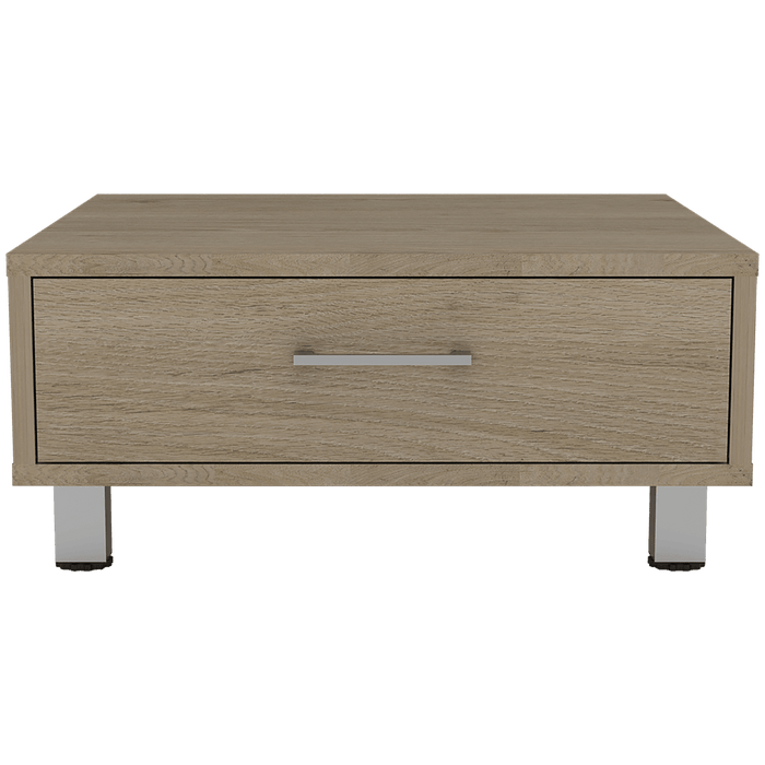 Mesa de Centro Ascher, Beige, con Un Cajón