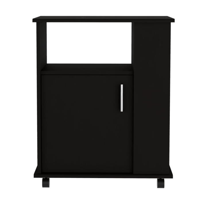 Módulo Microondas Lower, Wengue, con Una Puerta Abatible y Rodachinas Para Su Fácil Desplazamiento ZF