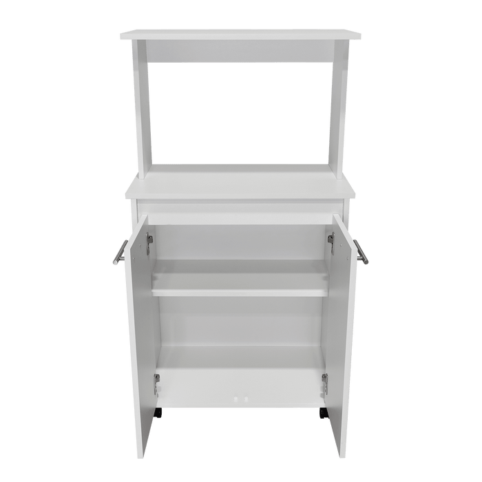 Módulo Microondas Delfi, Blanco, con Dos Puertas Batientes