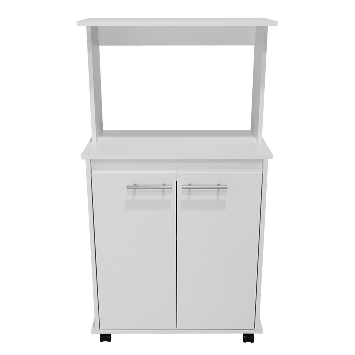 Módulo Microondas Delfi, Blanco, con Dos Puertas Batientes