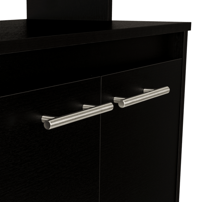 Módulo Microondas Delfi, Wengue, con Dos Puertas Batientes