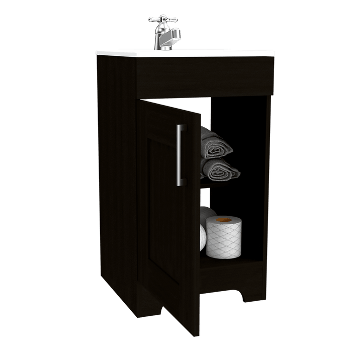 Mueble para Lavamanos Apolis, Wengue, con Una Puerta Batiente