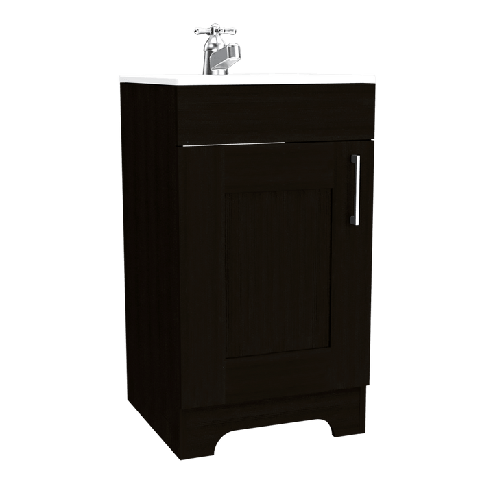 Mueble para Lavamanos Apolis, Wengue, con Una Puerta Batiente