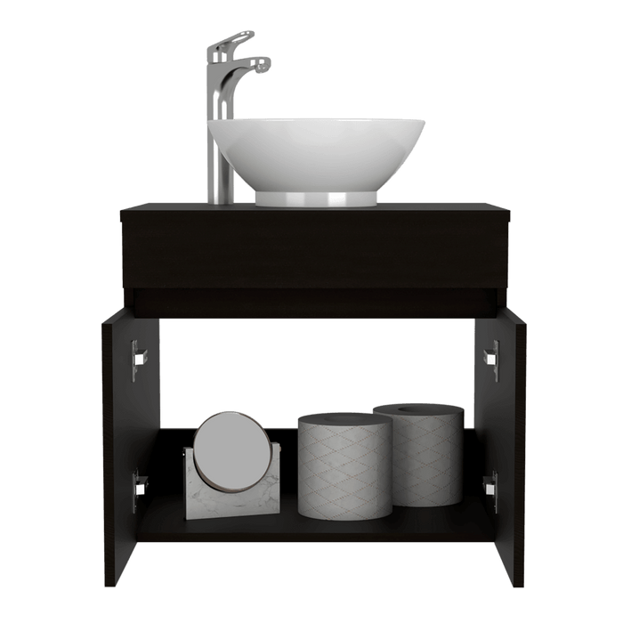 Mueble para Lavamanos Delhi, Wengue, con dos puertas batientes
