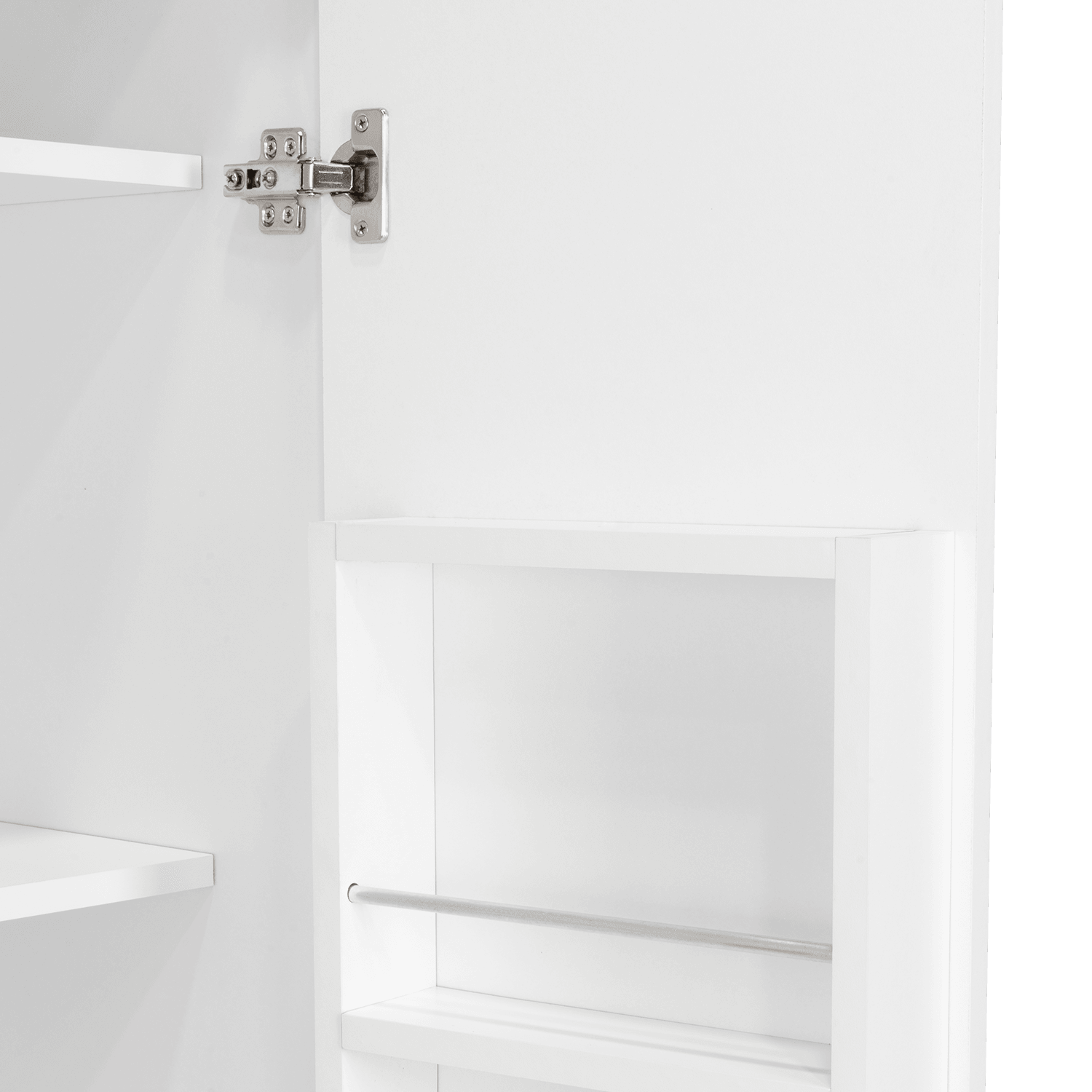 Alacena Varese, Blanco, con dos puertas y múltiples entrepaños