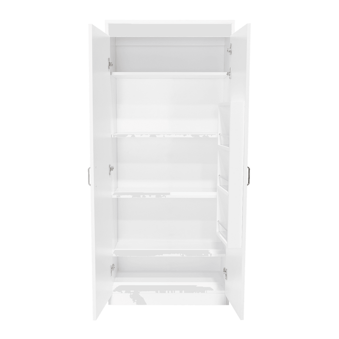 Alacena Varese, Blanco, con dos puertas y múltiples entrepaños