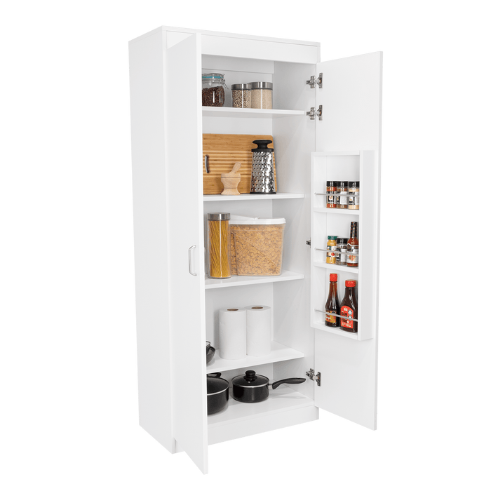 Alacena Varese, Blanco, con dos puertas y múltiples entrepaños