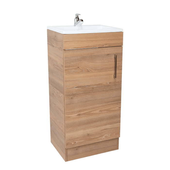 Mueble para Lavamanos Oporto, Miel, con Una Puerta Abatible