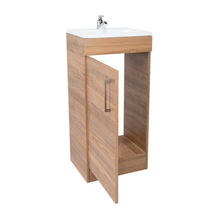 Mueble para Lavamanos Oporto, Miel, con Una Puerta Abatible