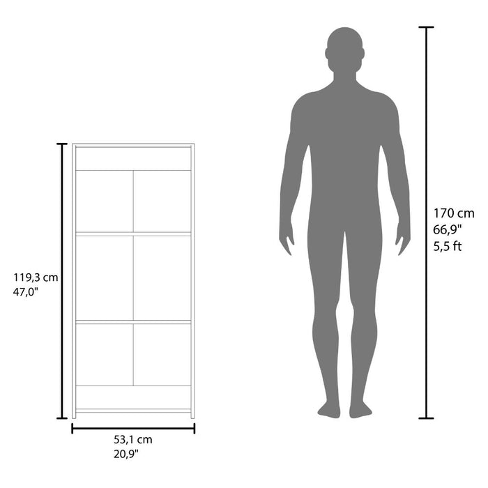 Biblioteca África, Blanco, con Variedad Entrepaños