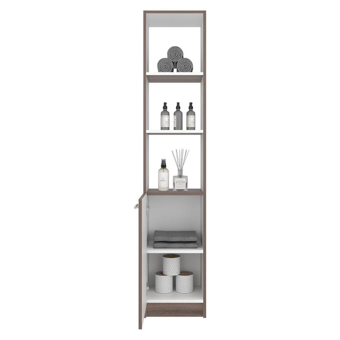 Organizador de Baño Aqua, Avellana y Blanco, con Variedad de Entrepaños ZF