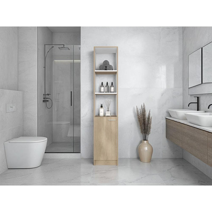 Organizador de Baño Aqua, Cartagena y Blanco, con Variedad de Entrepaños ZF