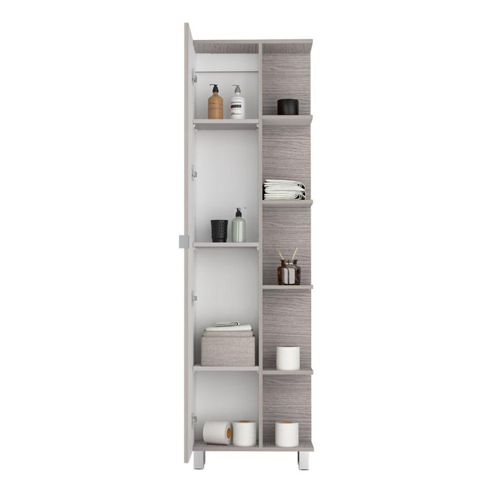 Mueble Esquinero Aqua, Positano y Blanco, con Variedad de Entrepaños ZF