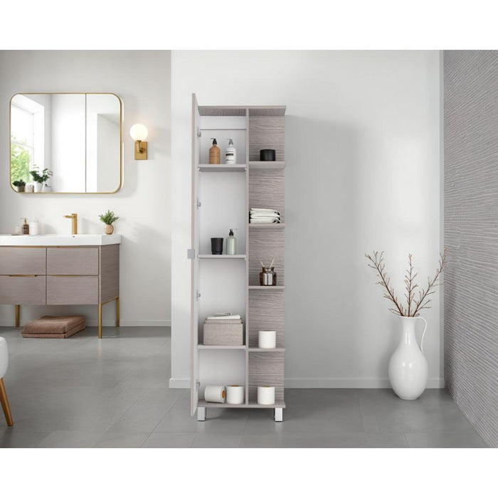 Mueble Esquinero Aqua, Positano y Blanco, con Variedad de Entrepaños ZF