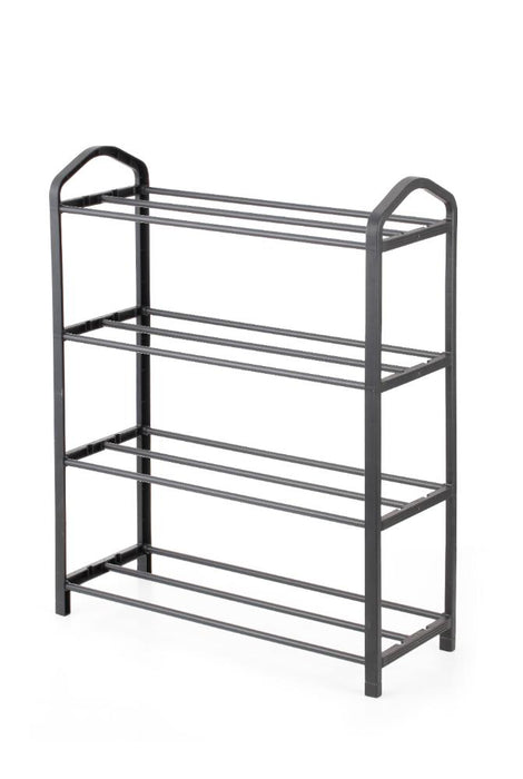 Zapatero Organizador Tody, Negro, de 4 Niveles con Amplio Espacio para 8 Pares