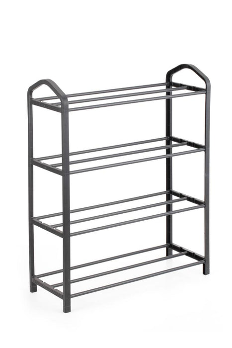 Zapatero Organizador Tody, Negro, de 4 Niveles con Amplio Espacio para 8 Pares