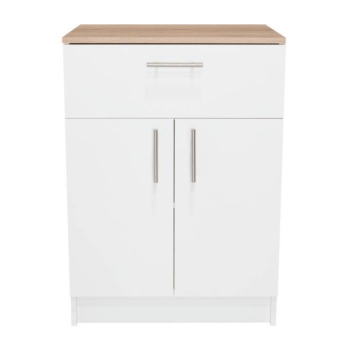 Organizador Multiusos Deneb, Blanco y Café Claro, con Dos Puertas Batientes ZF