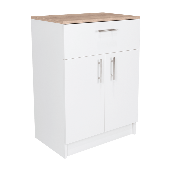 Organizador Multiusos Deneb, Blanco y Café Claro, con Dos Puertas Batientes ZF