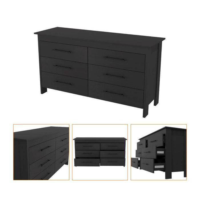 Organizador Asteria, Wengue, con Seis Cajones