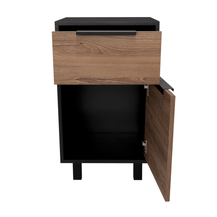 Organizador Wesley, Wengue y Fresno Europeo, con Una Puerta y Un Cajón Organizador