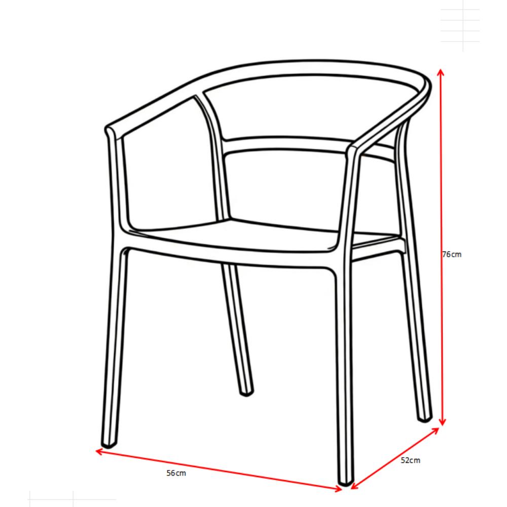 Silla Porto, Taupe, Con espaldar minimalista y diseño Moderno
