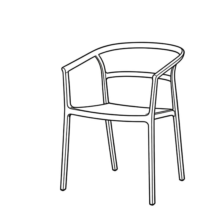 Silla Porto, Taupe, Con espaldar minimalista y diseño Moderno