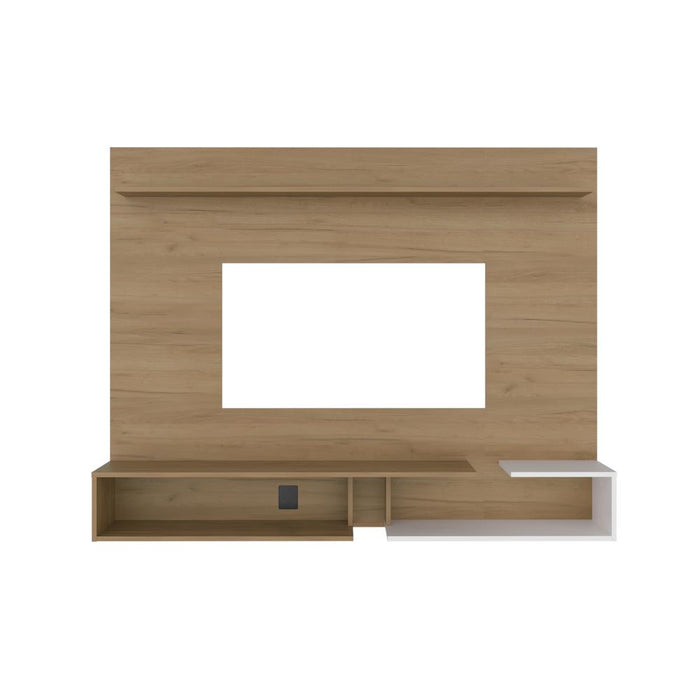 Panel de TV Desa, Kronos Fresno y Kronos Blanco, con Espacio para Televisor de hasta 65" ZF
