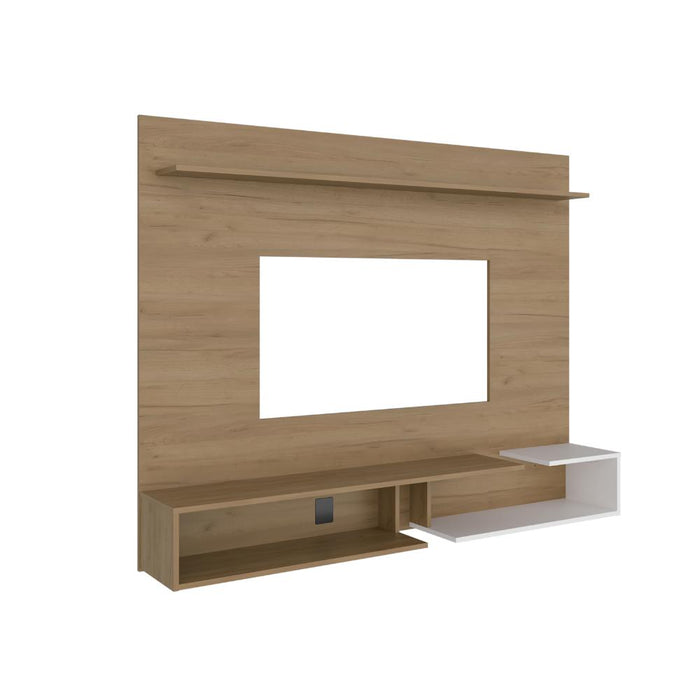Panel de TV Desa, Kronos Fresno y Kronos Blanco, con Espacio para Televisor de hasta 65" ZF