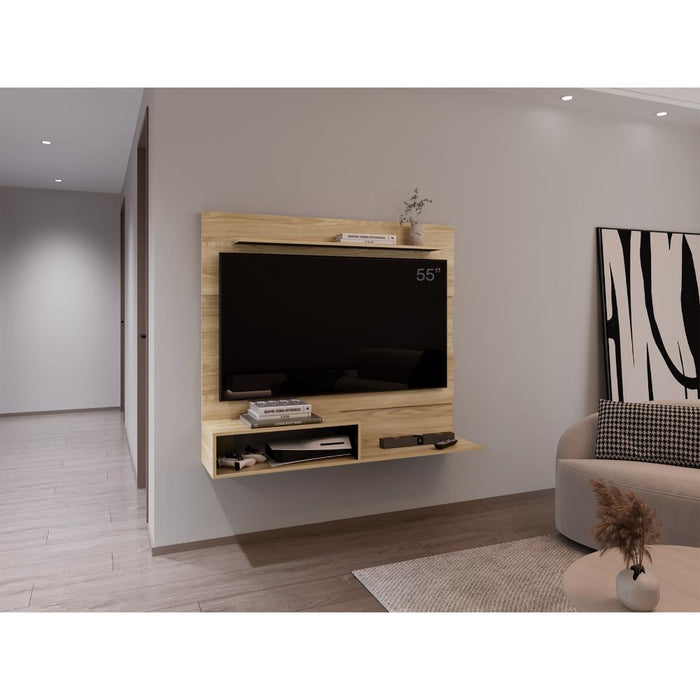 Panel de Tv Beijing, Fresno Europeo y Wengue, con espacio para tv 55"
