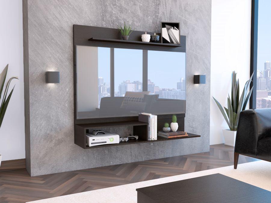 Panel de Tv Beijing, Wengue, con espacio para tv 55"