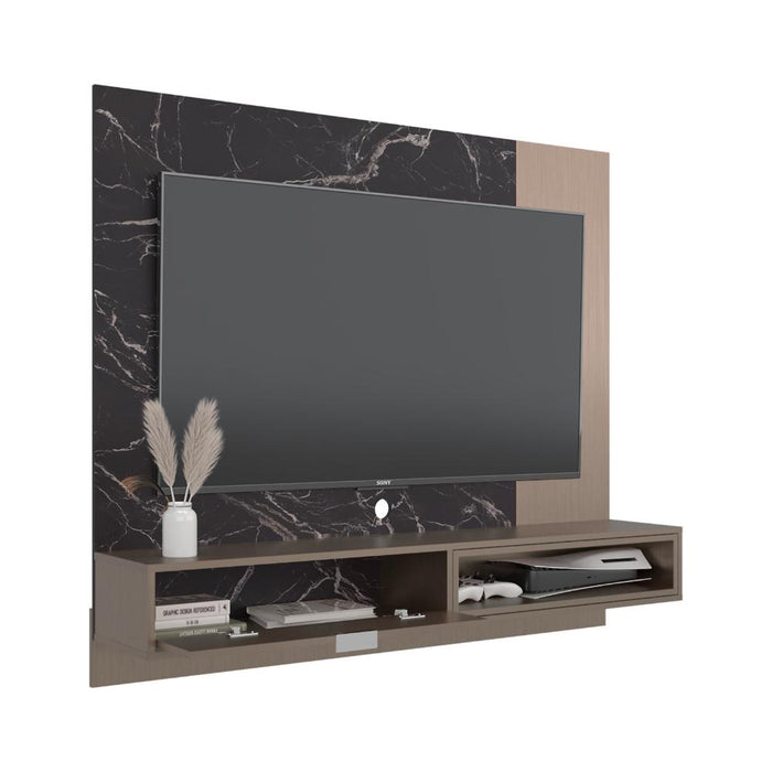 Panel de Tv Mirabella, Mamba y Ambar, Con espacio para televisor de 60 pulgadas
