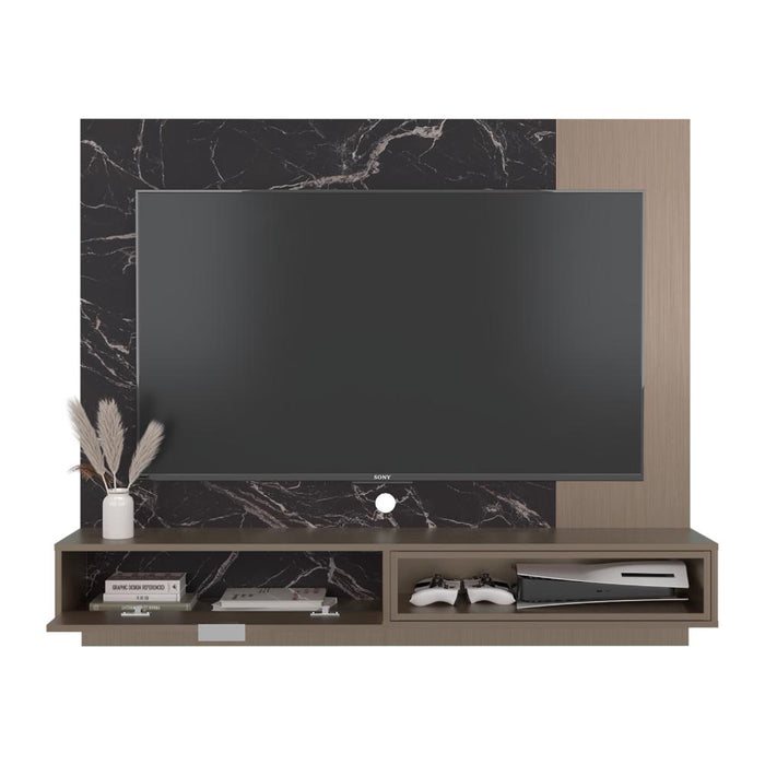 Panel de Tv Mirabella, Mamba y Ambar, Con espacio para televisor de 60 pulgadas