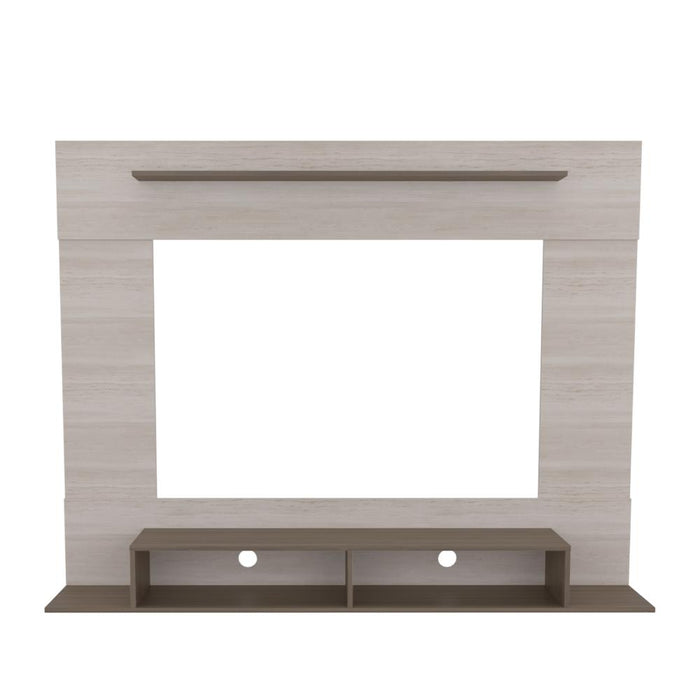 Panel de Tv Montana, Avellana y Tivoli, con Espacio Para Televisor de Hasta 75 Pulgadas