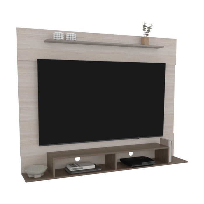 Panel de Tv Montana, Avellana y Tivoli, con Espacio Para Televisor de Hasta 75 Pulgadas