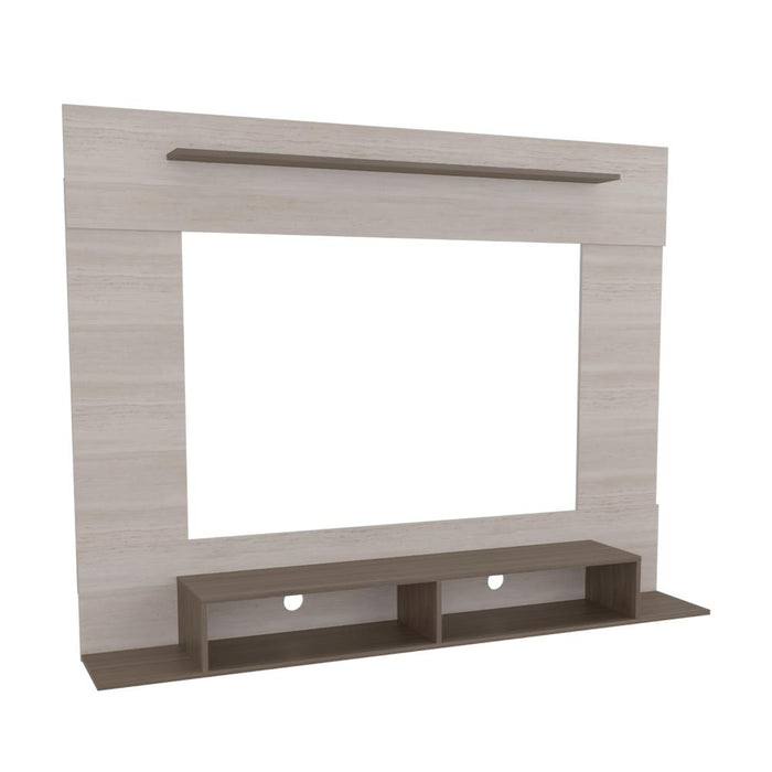 Panel de Tv Montana, Avellana y Tivoli, con Espacio Para Televisor de Hasta 75 Pulgadas