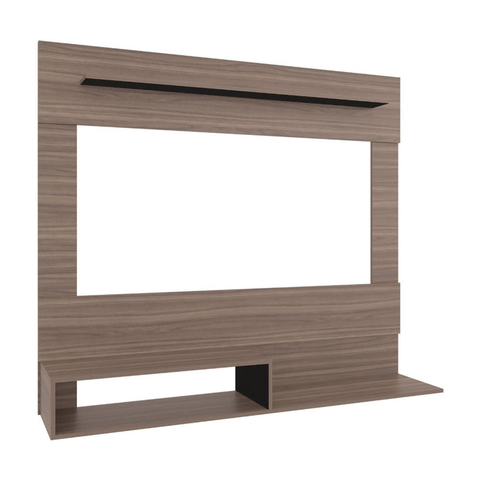 Panel de Tv Ascher, Avellana y Wengue con Espacio Para Televisor de Hasta 70 Pulgadas