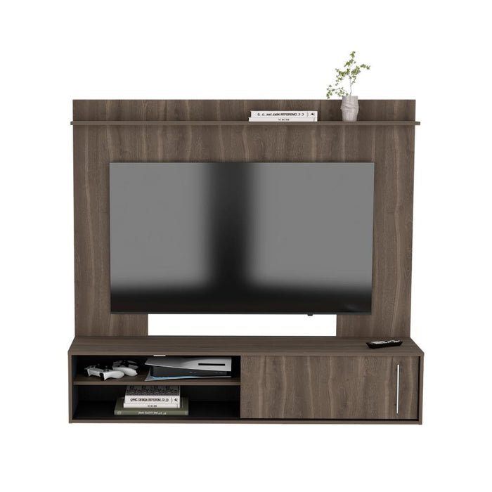 Panel de Tv Montano, Milan y Wengue, con Espacio Para Televisor de Hasta 60 Pulgadas