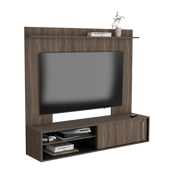 Panel de Tv Montano, Milan y Wengue, con Espacio Para Televisor de Hasta 60 Pulgadas