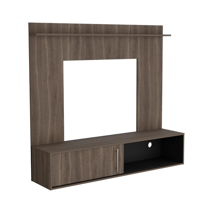 Panel de Tv Montano, Milan y Wengue, con Espacio Para Televisor de Hasta 60 Pulgadas