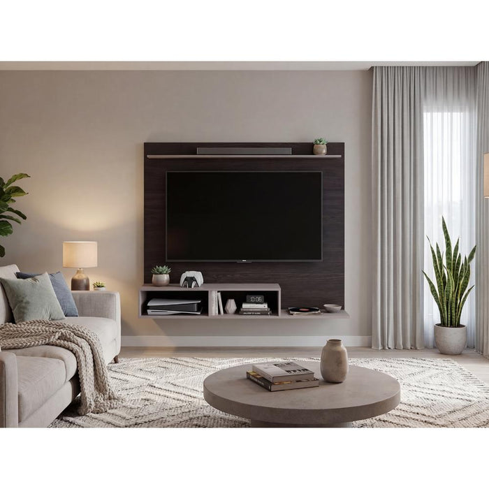 Panel de TV Munt, Positano y Wengue, con Espacio para Televisor de hasta 70" ZF