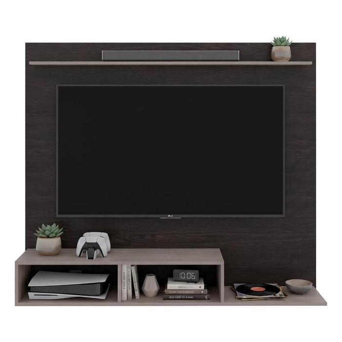 Panel de TV Munt, Positano y Wengue, con Espacio para Televisor de hasta 70" ZF