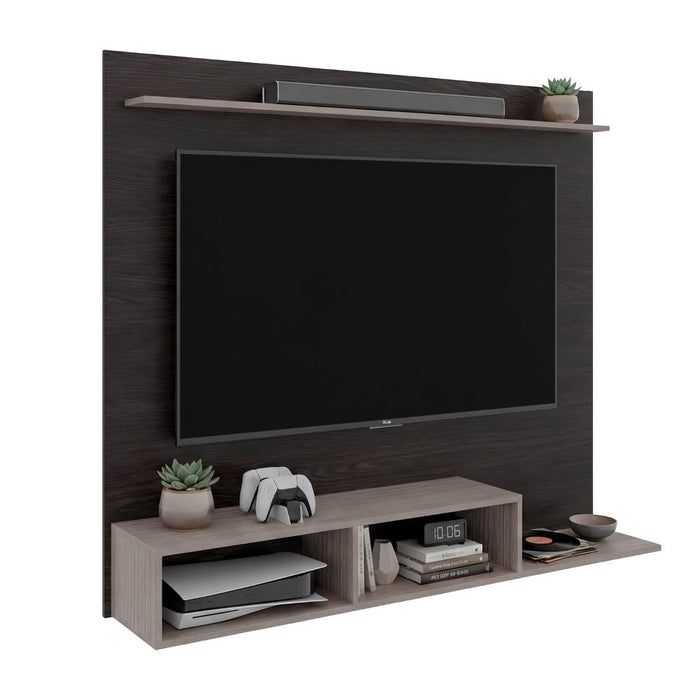 Panel de TV Munt, Positano y Wengue, con Espacio para Televisor de hasta 70" ZF